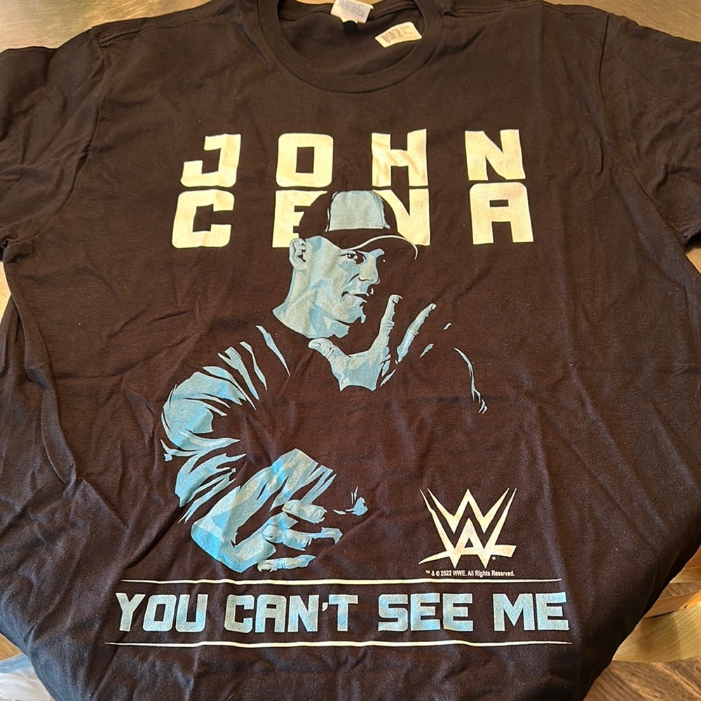WWE Black and Blue Short Sleeve Tee John Cena Edition